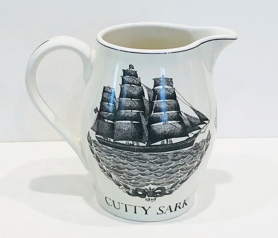 Vintage Cutty Sark Ceramic Pitcher, 