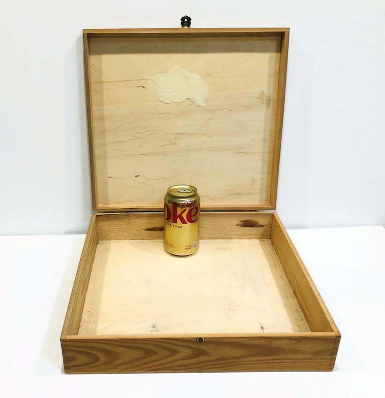 Vintage German Wooden Wine Box, Dovetailed Corners, Unfinished
