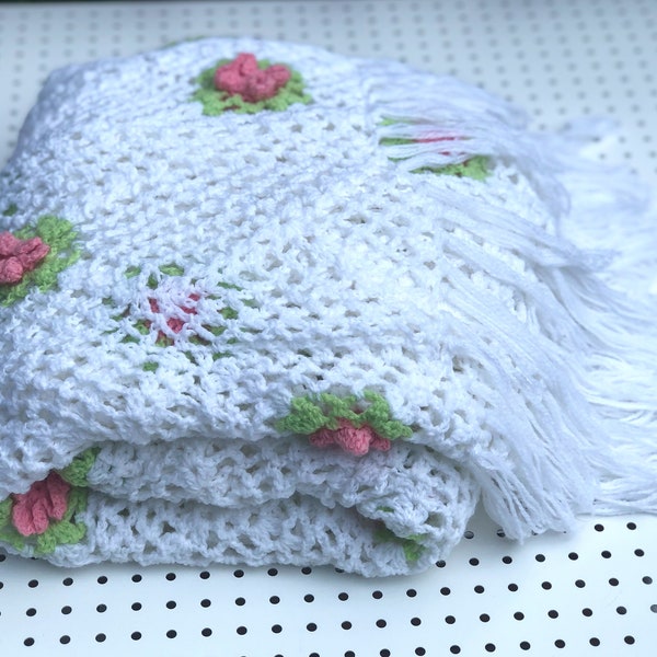 Flower Afghan - Etsy