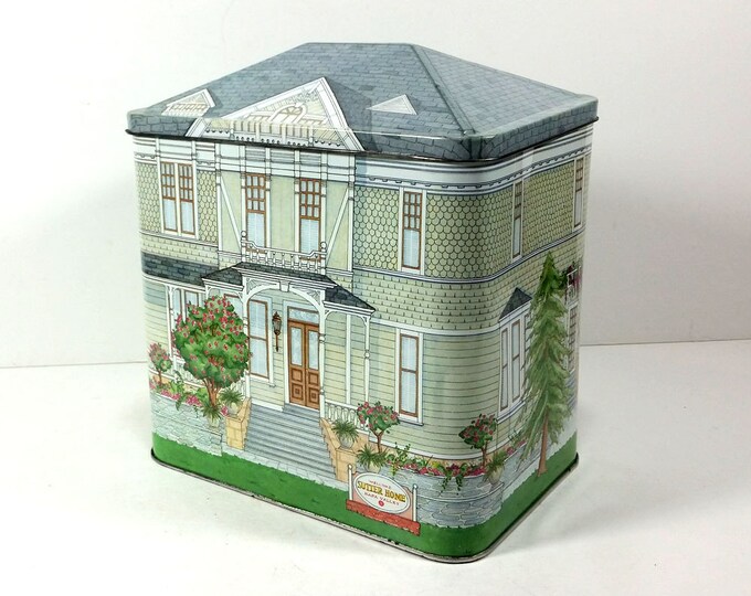 Vintage Large Tin Box/house Sutter Home, Napa Valley, Wine Lovers Gift