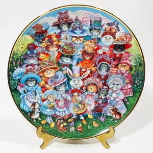 Vintage "easter Purrade" Plate by Bill Bell, Franklin Mint, Circa ...