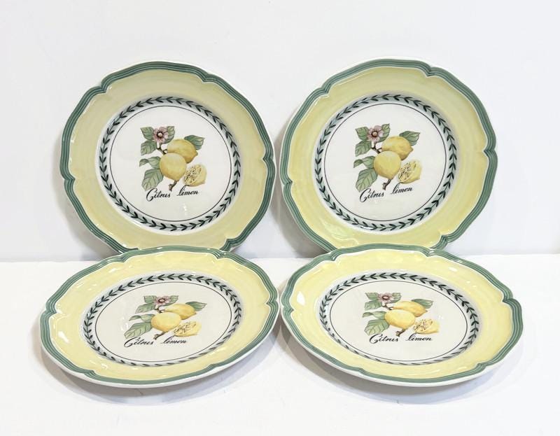 Théière Villeroy & Boch French Garden Grand Taille - Motif Cerises Et Citrons - Porcelaine