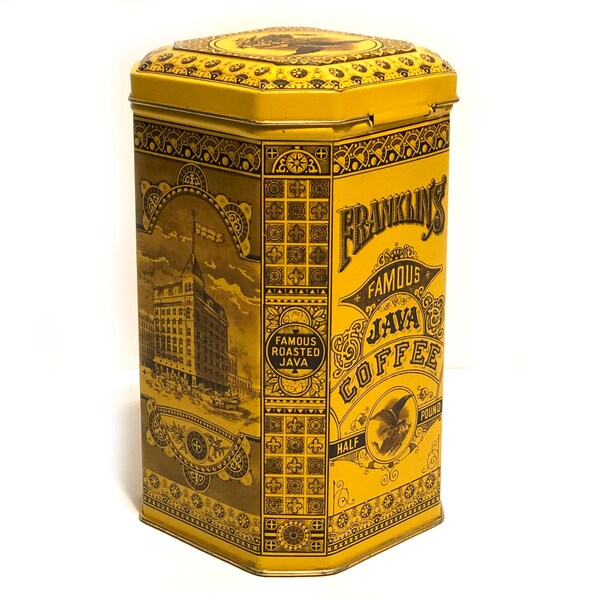 Vintage Coffee Tin Etsy