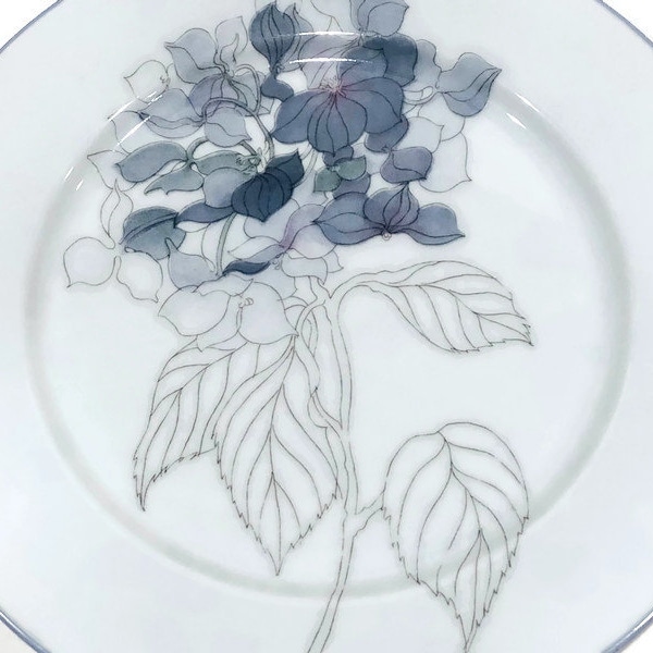 Vintage Block Spal "Hydrangea" Salad Plate, circa 1982 to 1991 (8 Available)