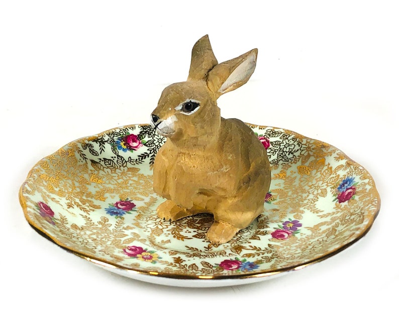 Vintage Colclough Saucer Yellow Flowers Pink Roses Dense Gold Chintz Leaves and Colorful Flowers