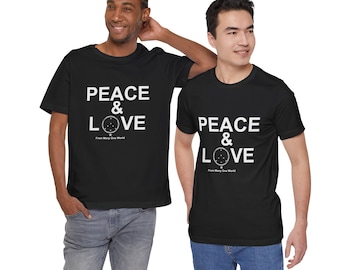 Peace and Love Tee, Peace T shirt, Geography T shirt, Peace Tee, Peace T shirt, Peace Tee, World peace tee, World Peace, Peace