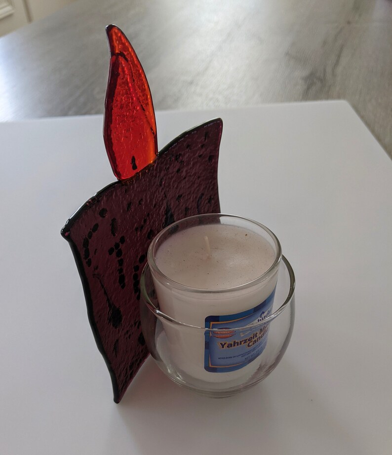 Yahrzeit Jewish Memorial Candle Holder Custom Order by Etsy