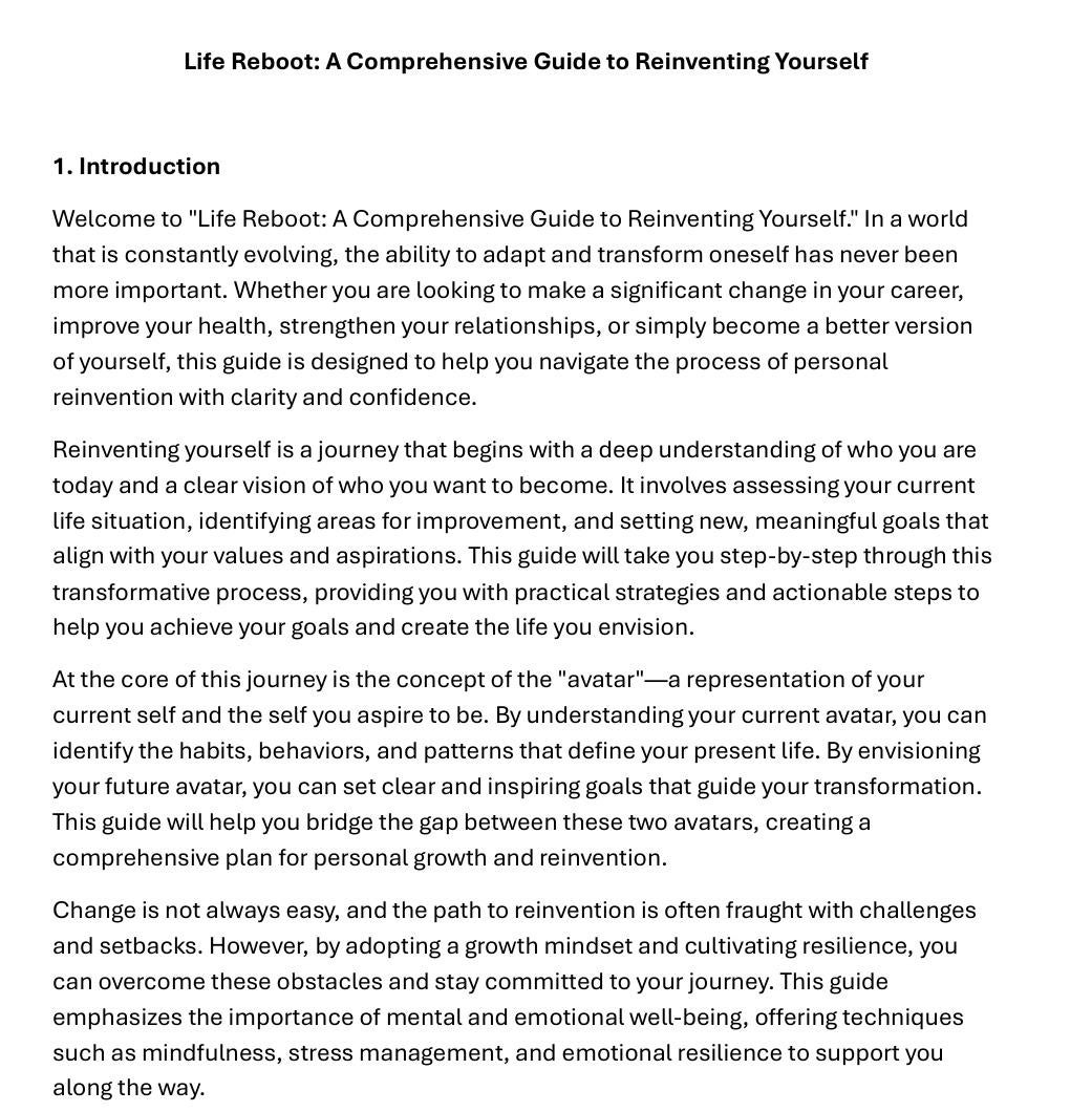 Life Reboot: A Comprehensive Guide to Reinventing Yourself - Etsy
