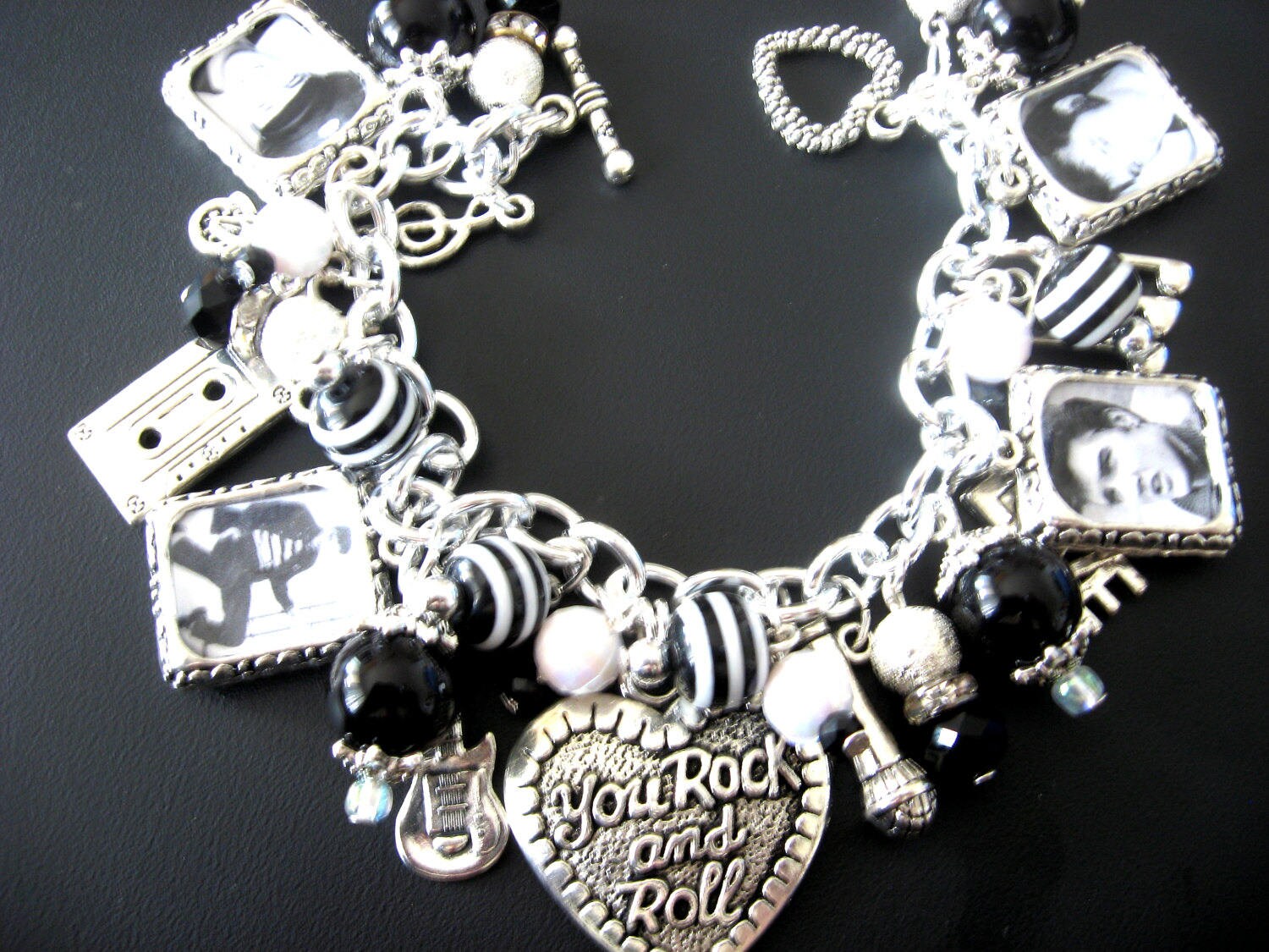 Elvis Charm Bracelet 8Photo Bracelet Elvis Bracelet Elvis Etsy