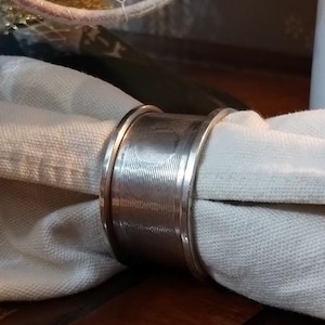 Antique Sterling Silver Napkin Ring by J. Blanckensee & Son Ltd, Birmingham, Vintage