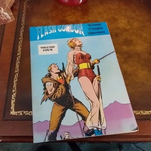 Vintage Flash Gordon Comic Book Vol. 4 Versus Frozen Horrors 1978 Nostalgia Press Rare Retro Sci-Fi Adventure Collectible Magazine