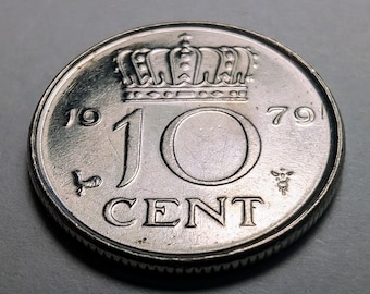 オランダ 25セント硬貨 1970年、ニッケル硬貨、ユリアナ女王、オランダ