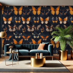 Butterfly Wallpaper: Luxury Nature-Inspired Peel and Stick Wall Mural