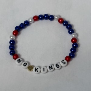 Friendship Bracelet / No Kings /Blue Bracelet /Democrat