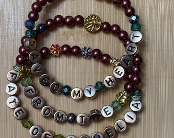 Friendship Bracelet / Fate of Ophelia set of 3 bracelets