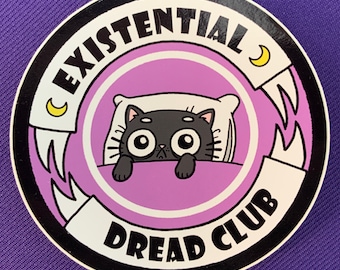 Existential Dread Club Vinyl Sticker