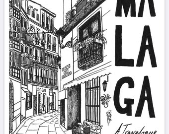 Malaga- A Travelogue-Graphic Novel-Small Press Comic-Spain