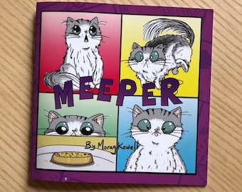 Small Press Mini Comic Cat Zine 'Meeper' Graphic Novel Cat Lover Gift
