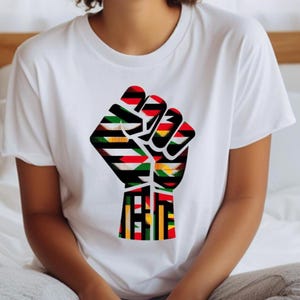 Puño afroamericano Png Mes de la historia negra Png Afroamericano Png Las vidas negras importan Png Historia negra Diseño de sublimación Descarga digital
