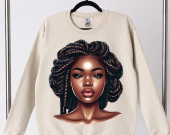 Black Girl Png Melanin Poppin Braids Urban Png Designs Sublimation Digital Diwnload Black Girl Clipart Afro Girl Black Girl Shirt Designs