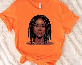 Black Girl Png Black Girl Clipart Braids Natural Hair Black Womem Clipart Black Girl Sublimation Design Digital Download Instant Download