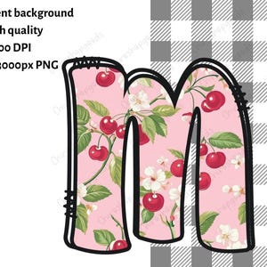 Floral Alphabet Clipart Set: Boho Flower Letters, Numbers (PNG, 300 DPI ...