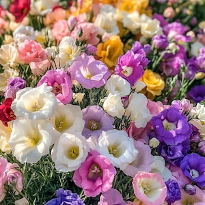 Mixed Color Eustoma Seeds – 100/200/500 Seeds | Colorful Lisianthus Flowers | Easy-to-Grow Garden Blooms | Long-Lasting Cut Flowers