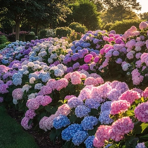 Mixed Color Hydrangea Seeds Vibrant Perennial Flower for Garden Outdoor Pots Shade Tolerant Easy to Grow Stunning Summer Blooms