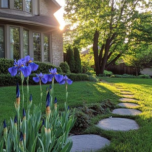 Blue Iris Flower Seeds – Vibrant Perennial Blooms for Stunning Gardens, Easy to Grow Iris Seeds
