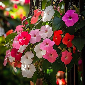 Impatiens Colori Misti – Semi di Fiori Annuali di Facile Manutenzione per un Giardino Ombroso e Colorato