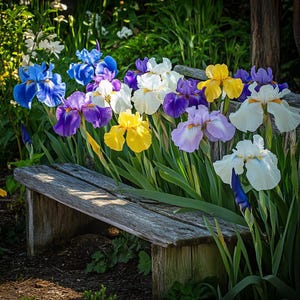 Mixed Color Iris Seeds – Multi-Hued Perennial Flowers for Stunning Gardens, Easy to Grow Iris Seeds