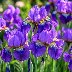 Purple Iris Seeds – Stunning Blooming Perennials for Colorful Gardens, Easy to Grow Flower Seeds