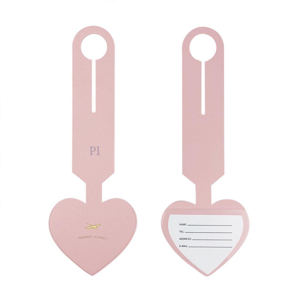 Personalized Leather Luggage Tag - Custom Travel ID Tag for Couples - Beautiful Wedding Gift