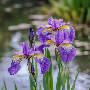 Purple Iris Seeds – Elegant Spring Perennials for Borders & Bouquets