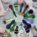 Handmade Glass Smoking Pipes – 18 Unique Options | Artisan Glass Art Pipe | 4-5 inches