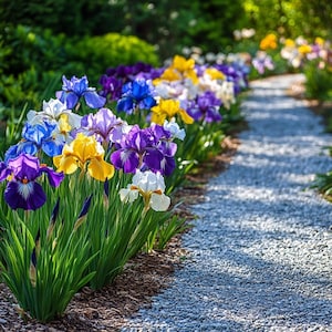 Mixed Iris Seeds – Classic Spring Perennial Flowers in a Rainbow of Colors