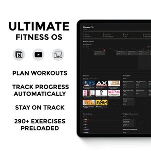 Notion Fitness Tracker: Workout- & Gesundheitsplaner (Digitaler Download)