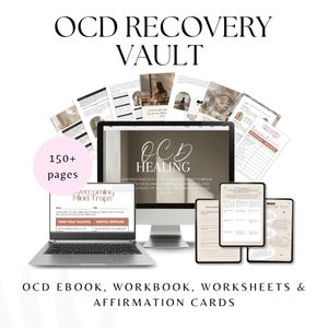 OCD Recovery Vault | PLR-paket | E-bok, arbetsbok, arbetsblad och bekräftelsekort | Fullständiga återförsäljningsrättigheter ingår