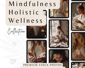 150 Mindfulness Stock Photos Holistic Wellness PLR Images Meditation Pictures Social Media Mindfulness Faceless Marketing PLR MRR Instagram