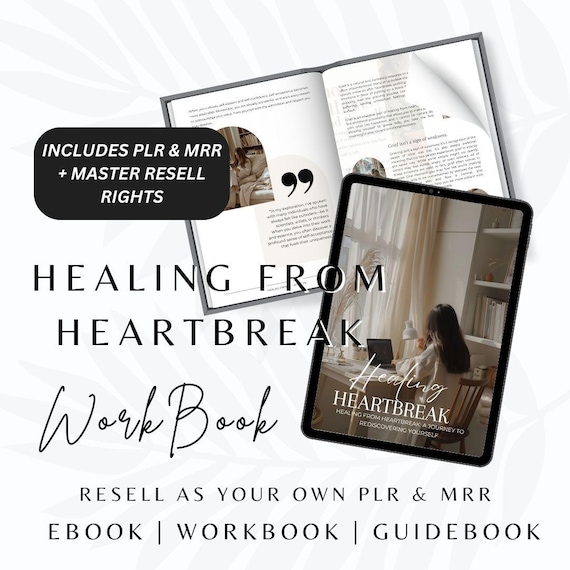 Healing from Heartbreak Workbook | Canva Template | Master Resell Rights | Heartbreak Recovery Journal | Lead Magnet for Coaches | PLR MRR.