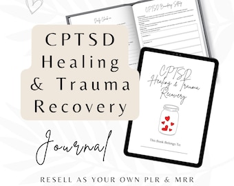 CPTSD Recovery Workbook and Journal | Trauma Healing Journal | PLR Mental Health Worksheets for Coaches | Wellness and Mental Health
