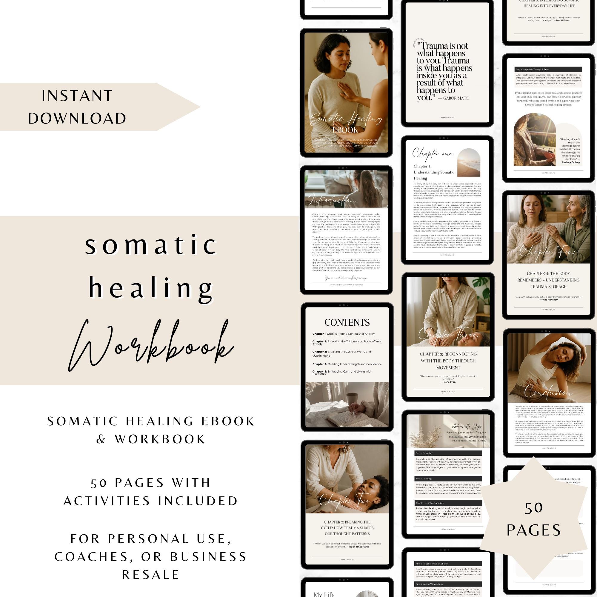 Somatic Healing Ebook: Trauma Recovery Workbook (PLR MRR) - Etsy