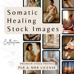 Somatic Healing Stock Photos: Trauma Therapy Visuals (PLR MRR)