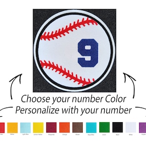Custom Baseball Vinyl Patch / Flock Vinyl Patch / Heat Press Patch