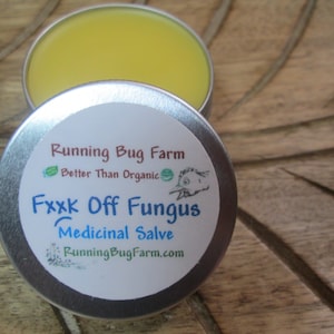 FxxK Off Fungus Natural Healing Salve Organic Hand Nail Foot Care Cruelty Free Ointment Cream Eco Friendly Cuticle Butter Crunchy Skin Care