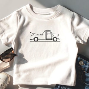 Tow Truck Toddler T-Shirt, Vintage Tow Truck Tee, Retro Wrecker Kids Shirt, Boys and Girls Rescue Top, Cute Tow Truck Gift Idea