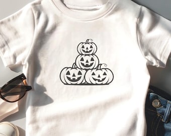 Pumpkin Stack T-Shirt, Pumpkin Patch Toddler Shirt, Cute Pumpkin Stack Kids Shirt, Halloween Kids Tee, Boys and Girls Fall Harvest Top