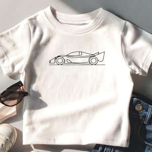 Race Car Toddler T-Shirt, Vintage Race Car Tee, Drag Racing Shirt for Kids, Boys and Girls NASCAR Top, Race Car Birthday Gift