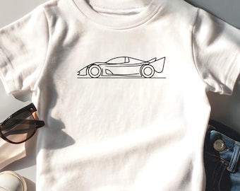 Race Car Toddler T-Shirt, Vintage Race Car Tee, Drag Racing Shirt for Kids, Boys and Girls NASCAR Top, Race Car Birthday Gift