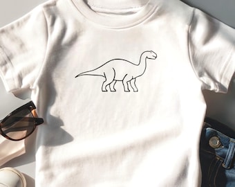 Dinosaur Toddler T-Shirt, Cute Dino Graphic Tee, Gender-Neutral Kids Top, Dinosaur Birthday Gift, Boys and Girls Dinosaur Gift